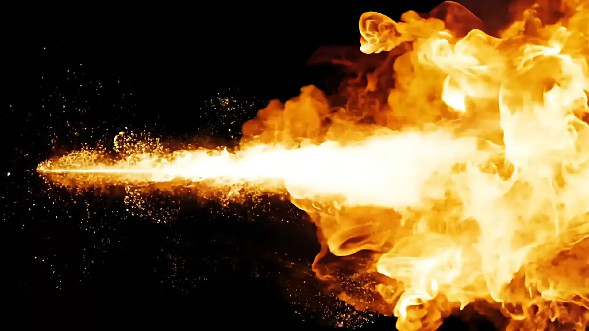 High-Energy Fire Explosion Overlay Stock Video for Action Films